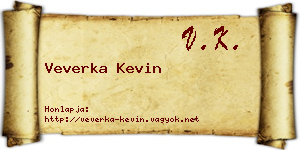 Veverka Kevin névjegykártya
